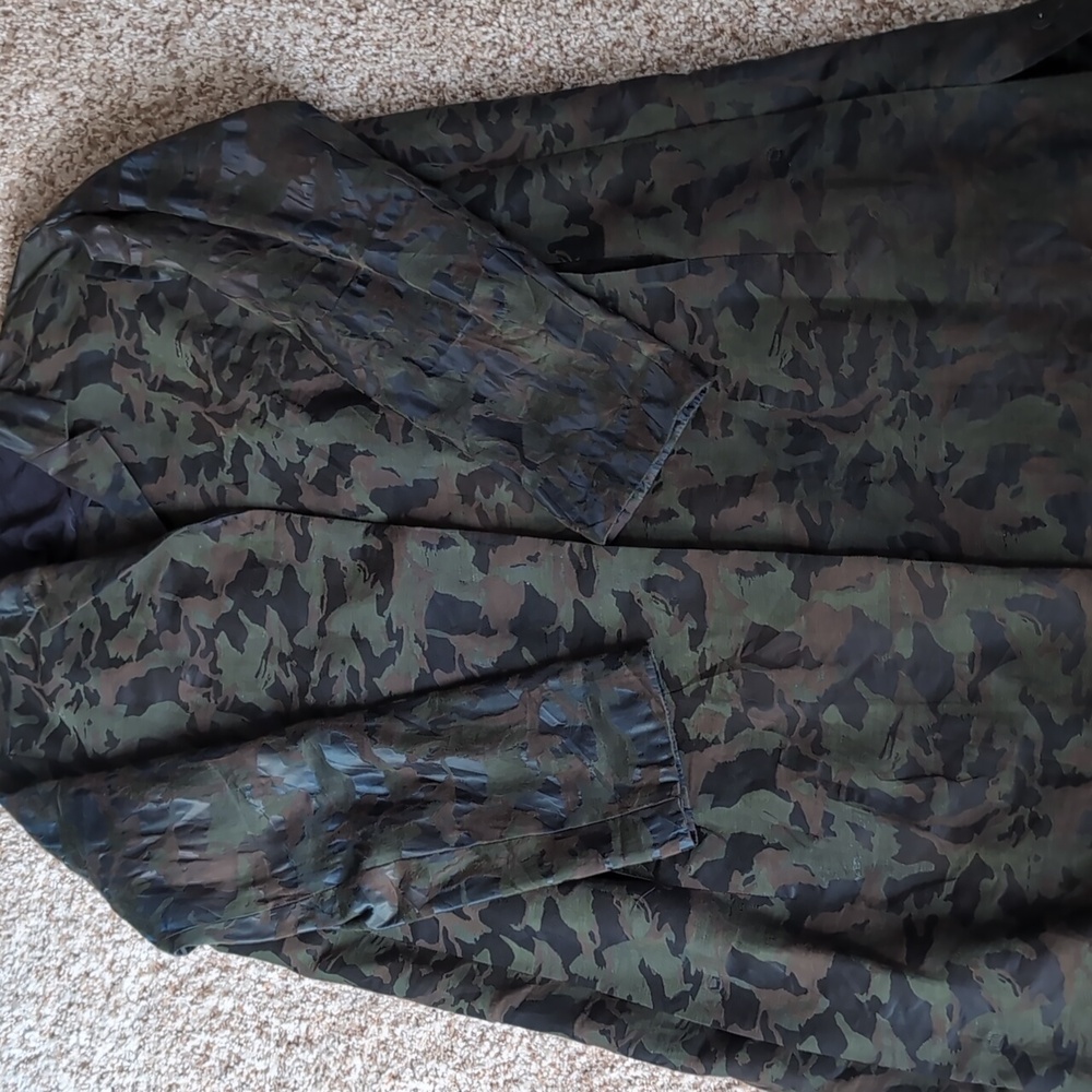 Annette Goertz Long Camo Jacket Made In Germany P2P 23 L 41.5 - Picture 5 of 7
